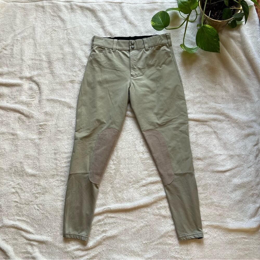 Irideon Khaki Knee Patch Breeches Size 28